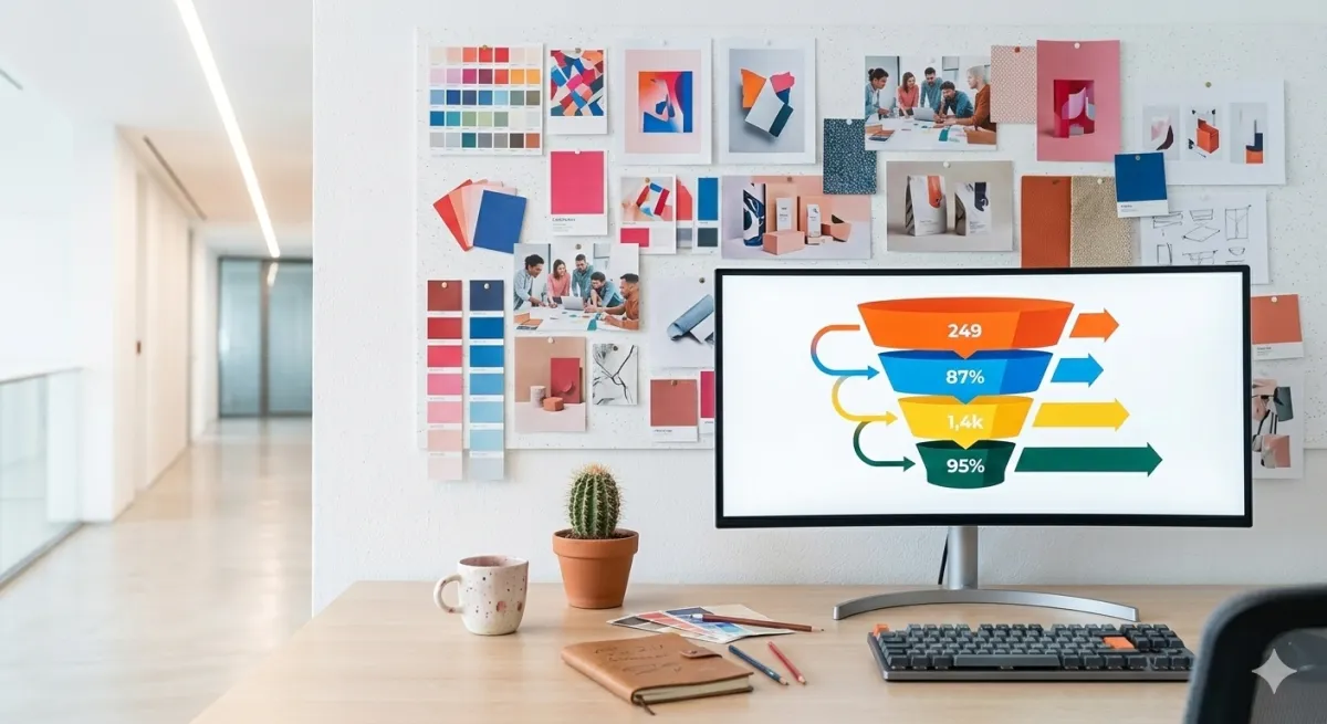 Dashboard with marketing KPIs for SMEs
